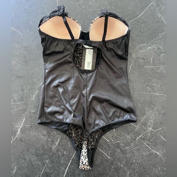 Jolidon Clandestine Body Animal Print Size 85B 38B NWT - Picture 6 of 10